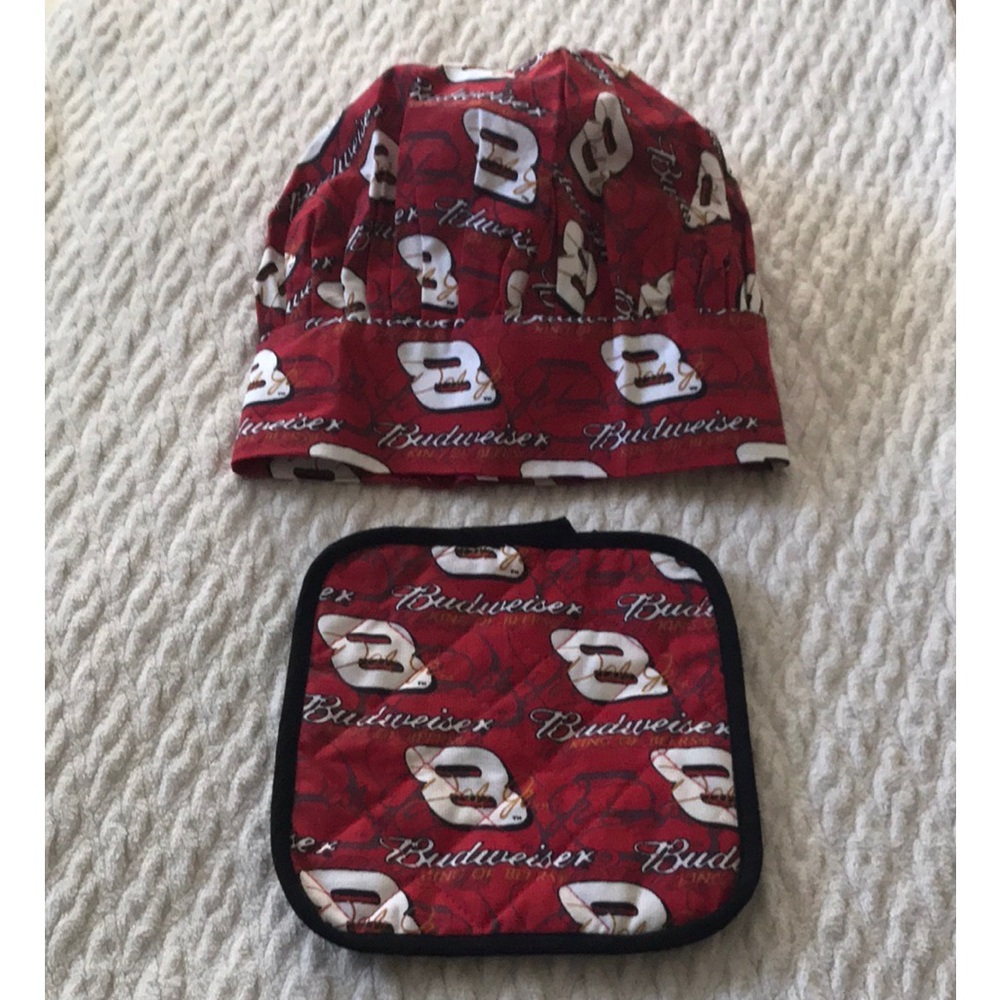 Nascar Dale Jr 8 BBQ Hat & Pot Holder